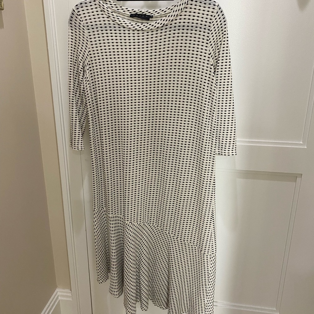 Hatch Dress Size O White and Black